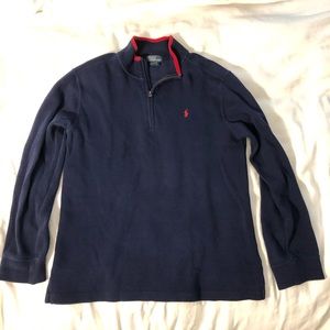 Polo by Ralph Lauren Boys Navy Quarter Zip